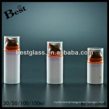 50ml cosmetics lotion airless bottles, PMMA/as/abs/san/PP airless bottle